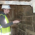 Specialist stone repair workshop, at Derry’s Guildhall