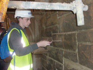 Specialist stone repair workshop, at Derry’s Guildhall